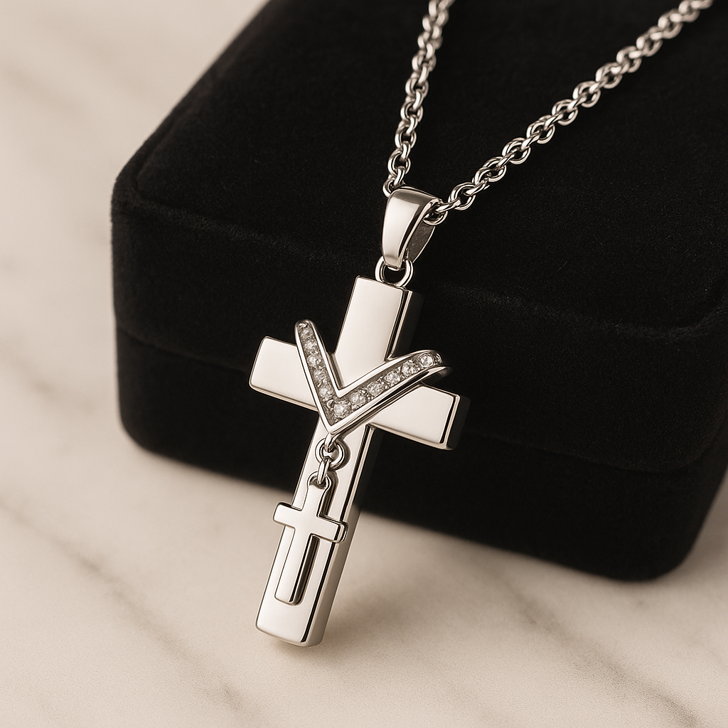 Cross Pendant For Ashes / Holy Water